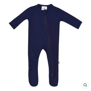 Kyte Baby Bamboo Zip Footie, Navy, Newborn